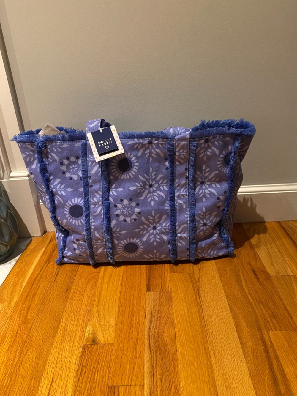Roller Rabbit Blue Floral Tote